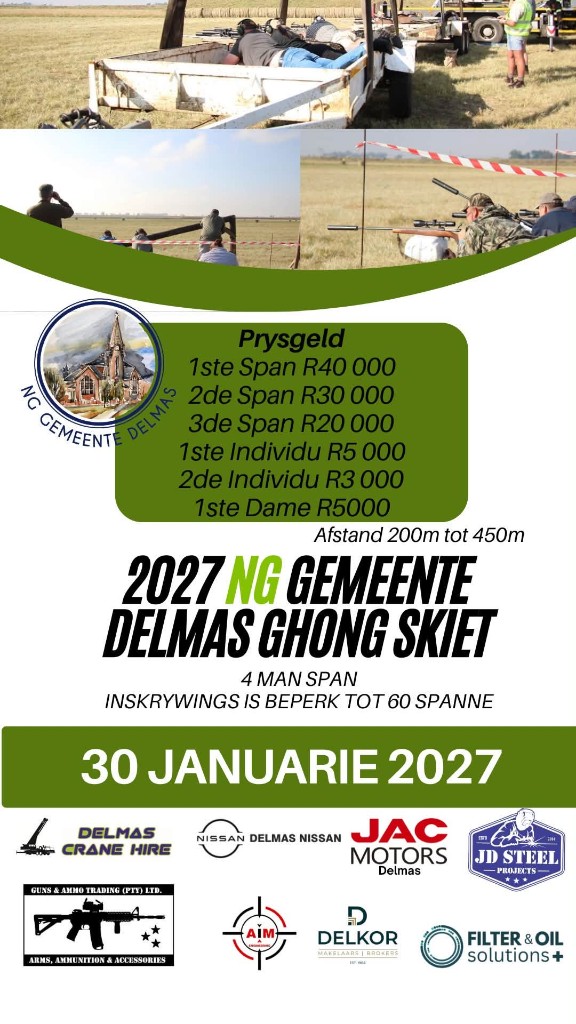 NG Gemeente Delmas Gongskiet match banner