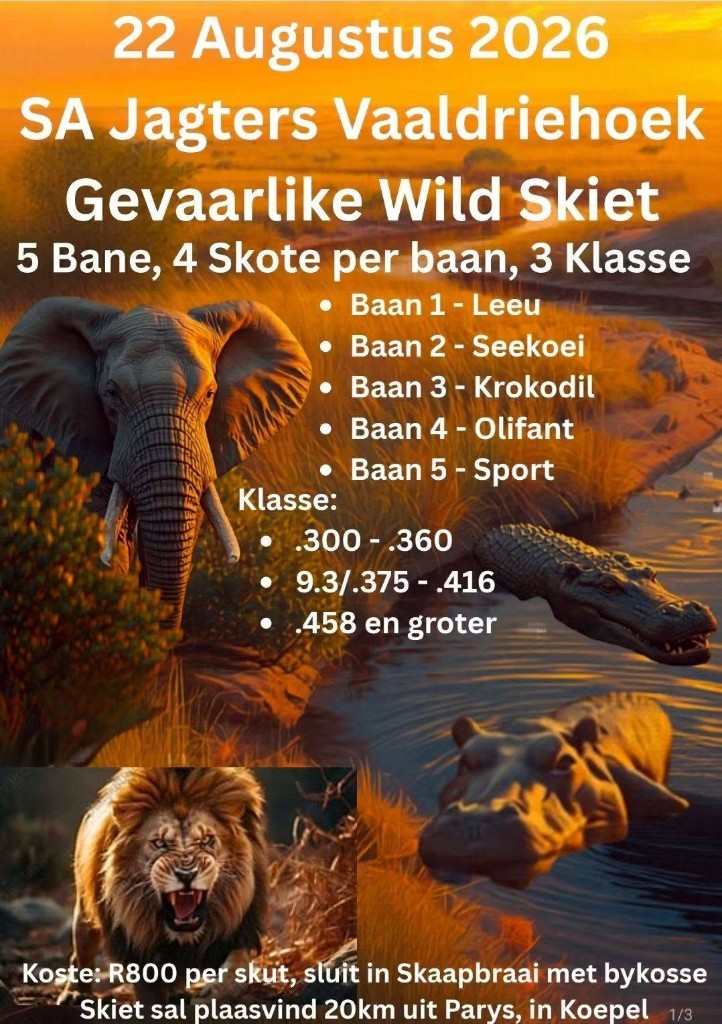 Gevaarlike Wild Skiet match poster